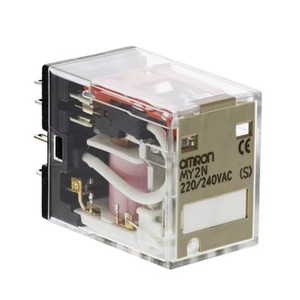 Relais intermédiaire miniature compact 24VDC DPDT 20A à haute efficacité en alliage d'argent scellé pour commande à usage général MY2N-GS-R - Product Image 5