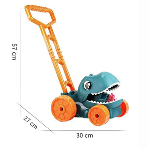 Dinosaur <strong>Lawn</strong> <strong>Mower</strong> Bubble Machine <strong>Toy</strong> for Kids Push Cart Outdoor Play Bubble Blower Garden <strong>Toys</strong> for Toddlers Boys Girls - Product Image 5