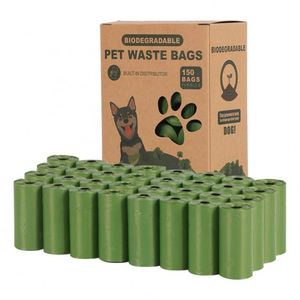 Sacs à déjections canines compostables parfumés, écologiques, à marque privée, avec distributeur - Product Image 1