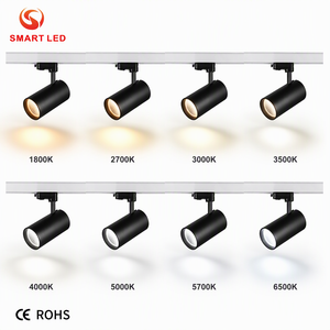 Projecteurs sur rail LED COB modernes en aluminium, 15 24 38 60 degrés, interrupteur DIP 3CCT 2700K-6000K, dimmables Dali2 pour magasin de vêtements - Product Image 5