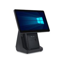 Caisse enregistreuse tactile tout-en-un, écran LED 15 pouces, processeur Intel I3, Bluetooth 5.2, Windows, 4 Go de RAM, 64 Go de SSD, usage commercial