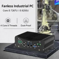 Mini PC industriel sans ventilateur, Thin Client, carte mère portable NUC Intel Core i7 10810U, Win11, DDR4 64 Go, i9, ordinateur de bureau Mini PC