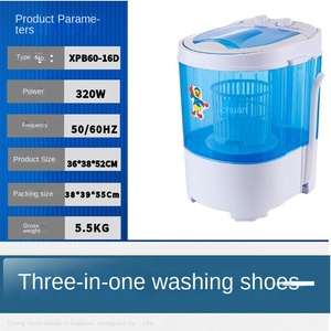 Mini <span class=keywords><strong>Lavadora</strong></span> Portátil para el Hogar, Doble Botón, Color Azul, para Lavar Ropa Interior de Bebé, Calzado y Más - Product Image 4