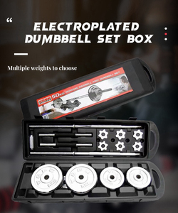 Ev Fitness Dumbbells Set 50kg ayarlanabilir elektroliz ağırlıkları çelik demir raf 2kg-10kg vücut geliştirme kaldırma için özelleştirilebilir - Product Image 3