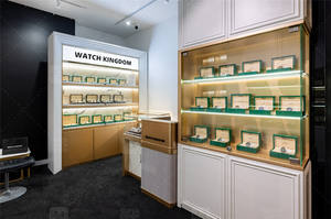 Современная витрина для часов на заказ, витрина, светодиодное освещение, мебель для магазинов, модный стеклянный шкаф для часов - Product Image 6