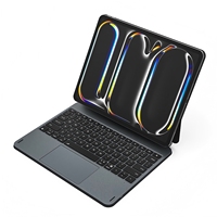 Étui clavier magnétique sans fil Easy Set pour iPad Air 11 M2/M3/M4 et Pro 11 2018 avec pavé tactile, design ultra-fin