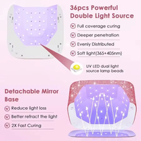 Nouvelle Conception 2026 Lampe UV LED Sans Fil Double Cœur Double Main pour Gel Ongles Séchage Rapide Machine à Ongles Marque Privée G10