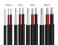 Günstiger Preis Solar drähte Kabel PV Kupfer Leiter Kabel 4 mm2 6 mm2 10 mm2 PV1-F Solar Power Electrical Wire