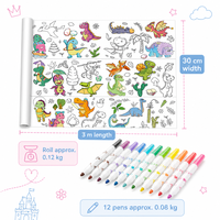 Papier à dessin et à colorier 3M Graffiti, sans répétition de contenu, rouleau de dessin, papiers colorés, papiers à peindre, feutres
