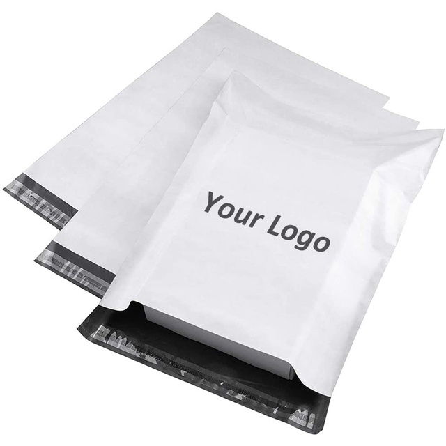 Small MOQ Custom Poly Mailers Waterproof Plastic Shipping Bags Recycled Eco-Friendly Solid Color Clothing Apparel Custom Logo