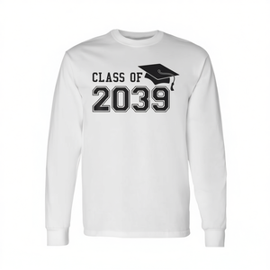 Maglietta a maniche lunghe per la laurea della classe del 2039, primo giorno di scuola - Product Image 2