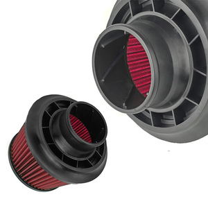 Filtre à air d'admission en spirale de troisième génération, forme de champignon rouge, pour modification et amélioration de voiture, D1320 3 - Product Image 3