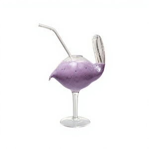 Verres à cocktail transparents en borosilicate faits à la main de 280 ml, sans plomb, coupe Martini, verres à margarita, verrerie de bar réutilisable en gros - Product Image 2