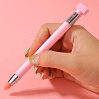 Diamant Broderie Double Tête Point Perceuse Stylo Nail Art Strass Picker Cire Crayon Cristal Poignée Outil Pointillage Stylo Ongles