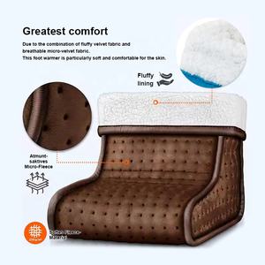 ที่คลุมขนแกะแบบล้างได้ซุปเปอร์ waremer ที่คลุมเท้าไฟฟ้าในฤดูหนาวและที่อุ่นขารองเท้าบูทให้ความร้อนใช้ในครัวเรือน - Product Image 4