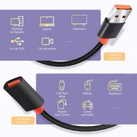 Kabel ekstensi USB 3.0 kabel data laki-laki ke perempuan printer komputer mouse disk U keyboard game 2.0 koneksi lebih panjang.
