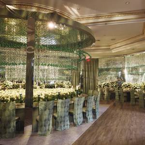 AnnieLu <span class=keywords><strong>D</strong></span>écoration de mariage <span class=keywords><strong>cristal</strong></span> vert clair perles de <span class=keywords><strong>verre</strong></span> guirlande <span class=keywords><strong>cristal</strong></span> suspendu arc perlé rideau - Product Image 5