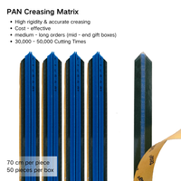 Matrice de pliage sur mesure pour boîtes, matériaux d'impression offset sur papier, découpe à la presse, matrice de pliage chinoise PAN