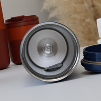 Gobelet de voyage à double paroi, gobelet à café de luxe pour les voyages, ensemble cadeau, gobelet de voyage personnalisé avec couvercle