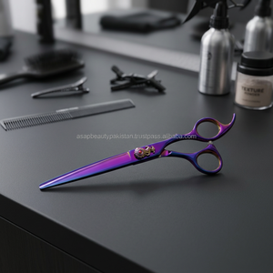 ASAP Professional 6" Eco-Friendly Right Handed Styling Scissors Set Salon Hair Thinning Stainless Steel Home Use Custom Long - Product Image 4