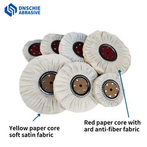 Fabrik <span class=keywords><strong>6</strong></span> Zoll Faltbares Luftwindrad Stoffrad Schleifwerkzeuge Weißes Baumwoll-Polierrad zum Polieren und Schleifen - Product Image 3