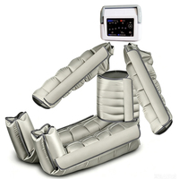 Masseur de jambes à pression d'air LEAMAI, 6 cellules, rechargeable, pour usage domestique, drainage lymphatique, bottes de compression d'air, pressothérapie