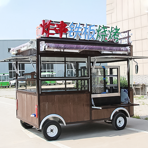 Furgone Mobile per Waffle, Auto Elettrica per Vendita Ambulante, Rimorchio BBQ, Camion per Tacos, Chiosco Pizza, Roulotte Alimentare, Carretto Alimentare in Legno - Product Image 4
