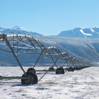 Système d'irrigation agricole à pivot central, économie d'énergie, pompe solaire diesel mobile à remorquage latéral, prix usine, moteur à engrenages