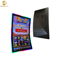 Écran LCD 3M 27 32 43 49 55 pouces, type C J S, écran incurvé, moniteur tactile pour jeux de compétences avec barre lumineuse LED