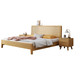 Lit en bois massif, style minimaliste nordique, lit plateforme en pin, meubles de chambre à coucher, structure durable - Product Image 4