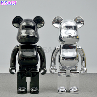 Sculpture décorative, l'intérieur est décoré de statues et d'objets artisanaux de dessins animés modernes, figurine Bear Brick grandeur nature