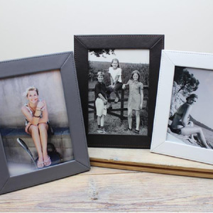 Cadre photo moderne, minimaliste et élégant, cadre photo de bureau créatif en cuir, cadre photo pour cadeau d'anniversaire. - Product Image 1