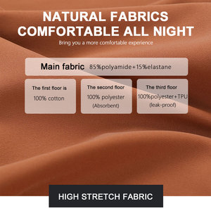 Ropa Interior <span class=keywords><strong>Menstrual</strong></span> para Mujer al por Mayor con Marca Privada, 4 Capas de Alta Absorbencia, Ultra Suave y a Prueba de Fugas - Product Image 3