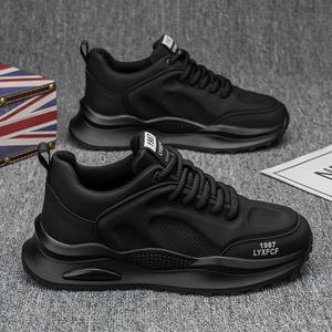 Plantillas gruesas para hombre, venta al por mayor de fábrica, transpirables, estilo casual para caminar al aire libre, zapatillas deportivas. - Product Image 3