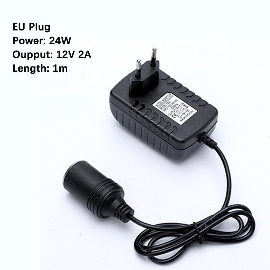 Enchufe europeo negro 12V 2A