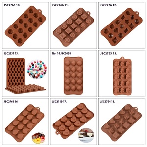 Vente en gros de moules en silicone et résine écologique Outils pour gâteau DIY pour pouding au chocolat Sucettes Mousse Candy Fudge Jelly Biscuit Cake - Product Image 2