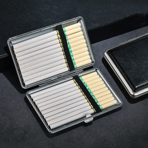 Nouvel étui à cigarettes portable en cuir PU imprimé sérigraphié, design <span class=keywords><strong>vintage</strong></span> mince et minimaliste, pour le voyage - Product Image 3