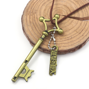 Nouveau design Anime <span class=keywords><strong>Eren</strong></span>, collier pendentif en métal bronze avec <span class=keywords><strong>clé</strong></span> et mot de passe - Product Image 5