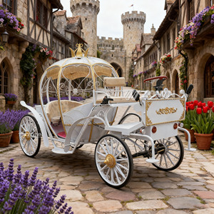 Carruaje de Boda Eléctrico Personalizable en Oferta, Estilo Cenicienta, Tipo Calabaza, sin Caballos - Product Image 1