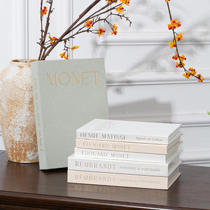 Caja de Almacenamiento Rectangular de 3 Piezas con Imán, Papel Gris, Decorativa para Libros, Accesorio para Fotos, Libro de Simulación de Carga Suave - Product Image 3