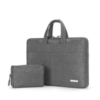 Étui pour ordinateur portable personnalisé décontracté, résistant aux éclaboussures et aux chocs, en polyester, sac de transport pour tablette avec sac d'accessoires