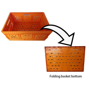 Có Thể Gập Lại Nhựa Đóng Mở Lưu Trữ Thùng PP Lưới Phong Cách Vận Chuyển Giỏ Thùng Cho Trứng Trái Cây Rau Cho Nhà Sử Dụng Thương Mại - Product Image 2
