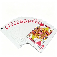 Cartes à jouer en plastique recyclables, écologiques et imperméables avec finition brillante pour les jeux de piscine et de plage, jeu de cartes durable