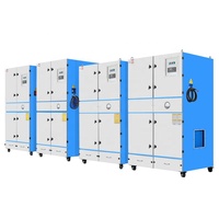 Collecteur de poussière industriel pour découpe laser et usinage des métaux - Filtration à cartouche par jet pulsé 180m² 0,3μm 11kW 9 éléments Contrôle PLC