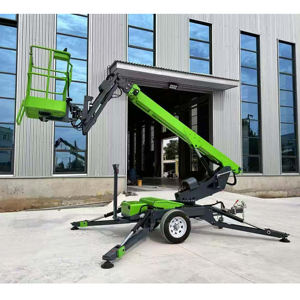 Vente chaude 12m 18m bras articulé télescopique véhicule de travail aérien <span class=keywords><strong>360</strong></span> degrés rotatif bras droit plate-forme de levage palan - Product Image 3