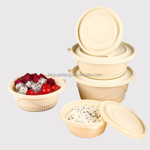 Boîte à lunch en amidon de maïs biodégradable Y-350 ML Boîte à lunch écologique Vaisselle et couverts jetables - Product Image 1