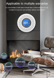 PGST OEM ODM UL2034 Normes CO Alarme Affichage LCD <span class=keywords><strong>Détecteur</strong></span> <span class=keywords><strong>de</strong></span> <span class=keywords><strong>monoxyde</strong></span> <span class=keywords><strong>de</strong></span> <span class=keywords><strong>carbone</strong></span> pour la maison Chambre Cuisine - Product Image 3