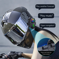 Nouveau casque talkie-walkie sans fil Y30 pour moto, étanche, avec suppression du bruit, radio FM et effet lumineux cool