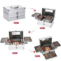 Kit de maquillage imperméable coffret complet cosmétique de voyage grande capacité salon de beauté maquillage professionnel