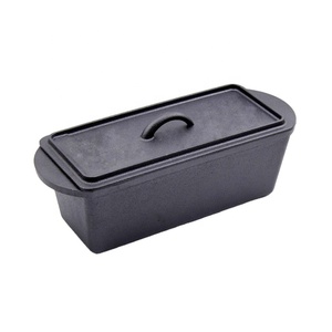 Molde para <span class=keywords><strong>Pan</strong></span> Geovein, Rectangular, para Hornear <span class=keywords><strong>Pan</strong></span>, Olla para Hornear <span class=keywords><strong>Pan</strong></span> de Hierro Fundido con Tapa - Product Image 1